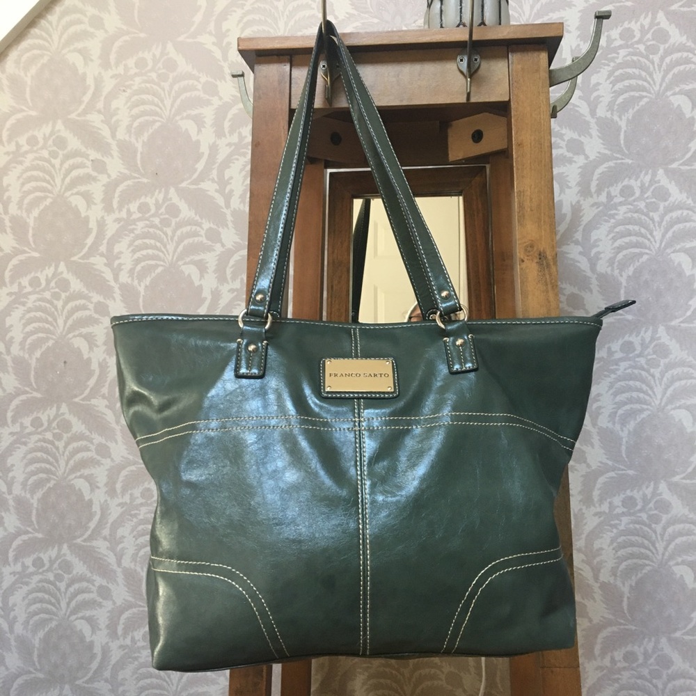 Franco Sarto green shoulder bag, fits laptop